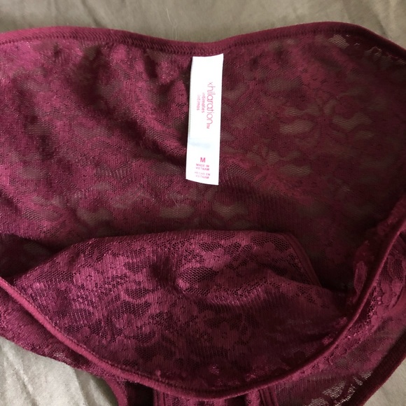 Burgundy Xhilaration Lace Intimate - Picture 2 of 3